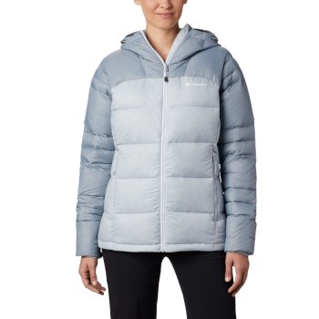 Columbia Centennial Creek Down Hooded, Chamarras Grises Para Mujer | 254037-FMY